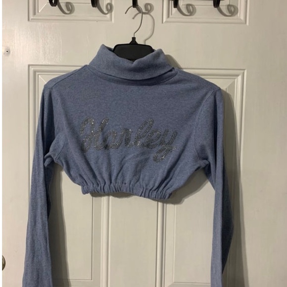 Harley Davidson Scrunched Crop Top - Picture 2 of 5